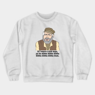 FIDDLER ON THE ROOF FAN ART Crewneck Sweatshirt